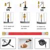 21 Pcs Copper Bicycle Valve Adapter Set SV/AV/DV Pump Adapters Air Hose Adapter for Road Bike Inflator Pump Accessory Kit