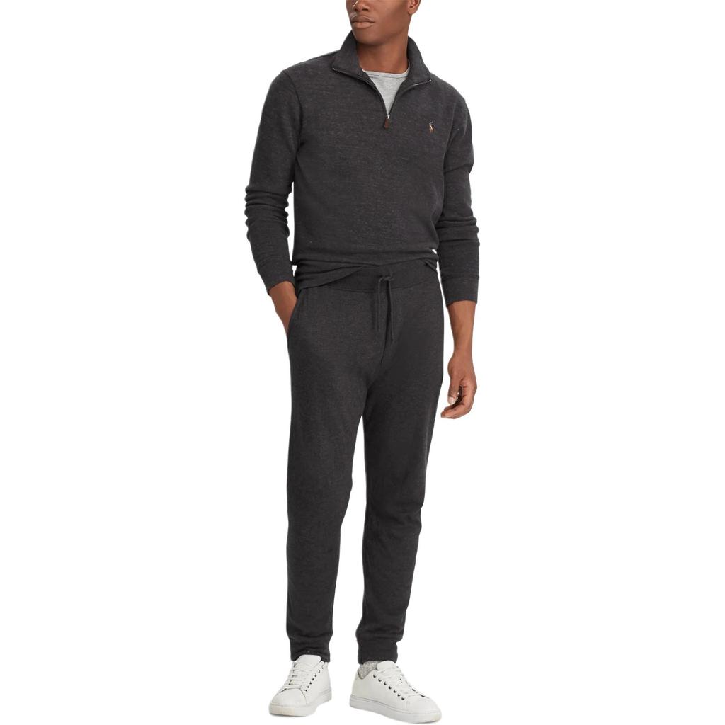 Polo Ralph Lauren Pony Embroidered Half-Zip Long Sleeve Sweatshirt Men sweatshirt 710671929026
