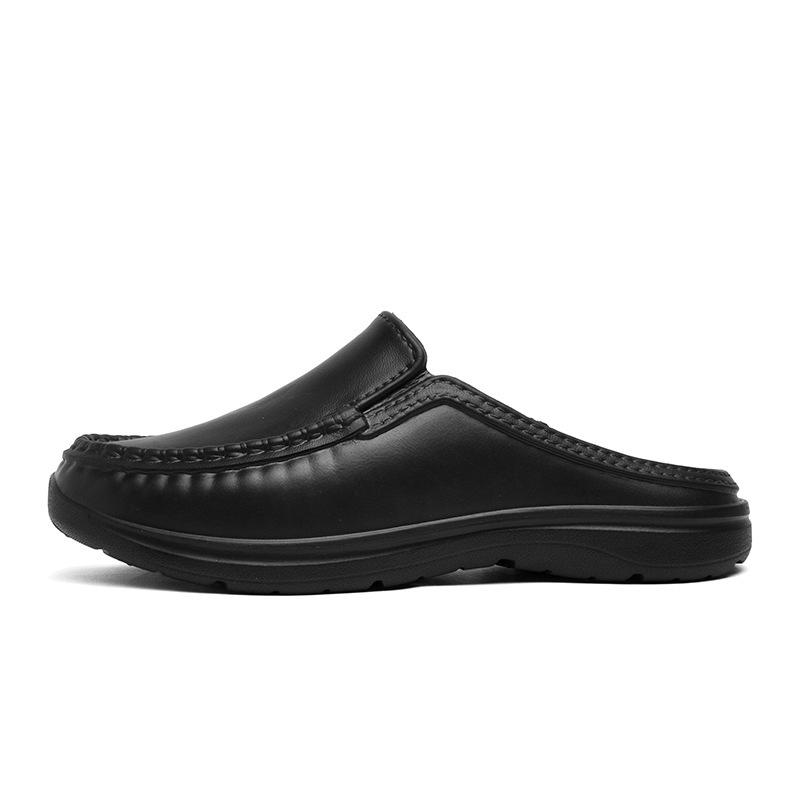 Large Size Men's Chef Shoes Non-slip, Waterproof and Oil-proof Kitchen Half Slippers, Light and Breathable EVA Sandals