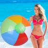 25/30/36cm Inflatable Beach Ball PVC Water Balloons Rainbow-Color Balls Summer Outdoor Beach Swimming Pool Float Swimming Rings