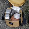 Grills Carry Bag Cookware Organizers Outdoor Dining Gear Bag Cooking Utensils Bag for Storing Cookware and Gas Canisters