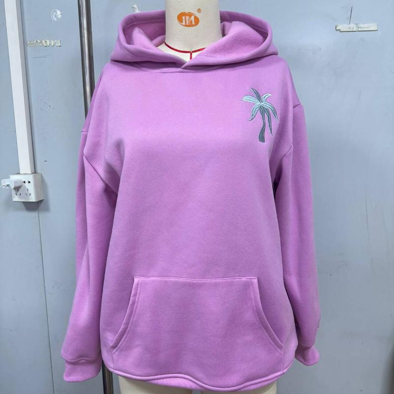 

Women Hooded Sweatshirt with Palm Tree Print XL