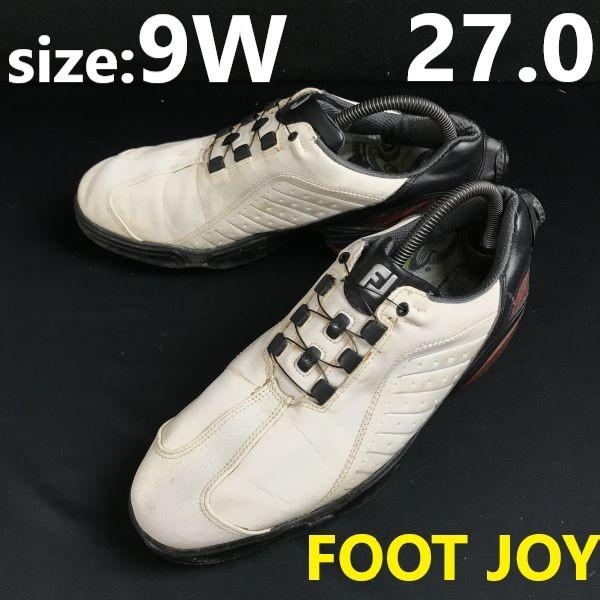 

FOOT JOY flex zone dial golf shoes 9W 27 white