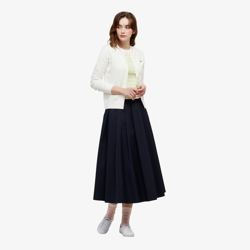 [Lacoste] Women s Pleated Mid-Length Skirt JF523E-56GHDE 34