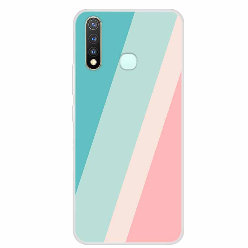 Per Vivo 1915 / Y19 /U3 Custodia Bumper Silicone TPU Copertura Posteriore Morbida Per Vivo Y19 Y 19 VivoY19 Custodia Cartone animato fundas su Vivo1915 Coque