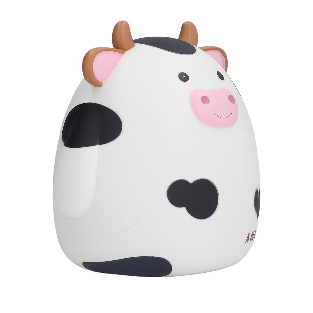 Kids Piggy Bank Cute Little Cow Cartoon Design Eco Friendly Exquisite Smooth Lines Natural Colour Coin Bank