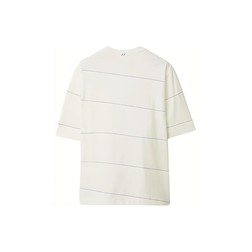 Burberry Logo Embroidered Striped T-Shirt Men's 80836121