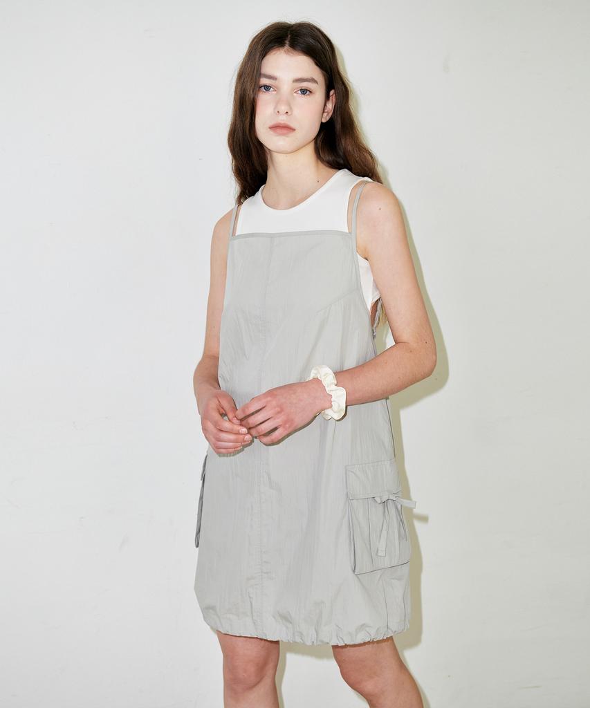 Slow Garments Parachute Mini Dress - Black