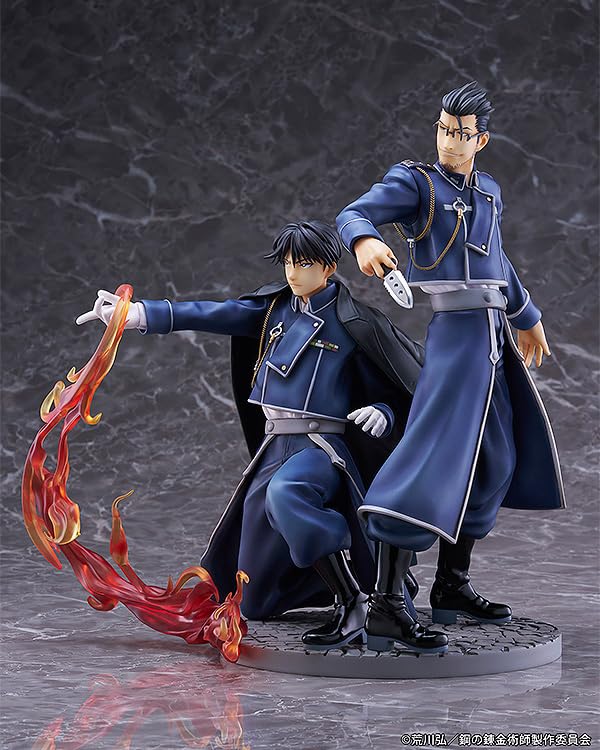 anime figure Mustang Mars plastic painted finished figure "Fullmetal Alchemist" "Roy & Hughes"