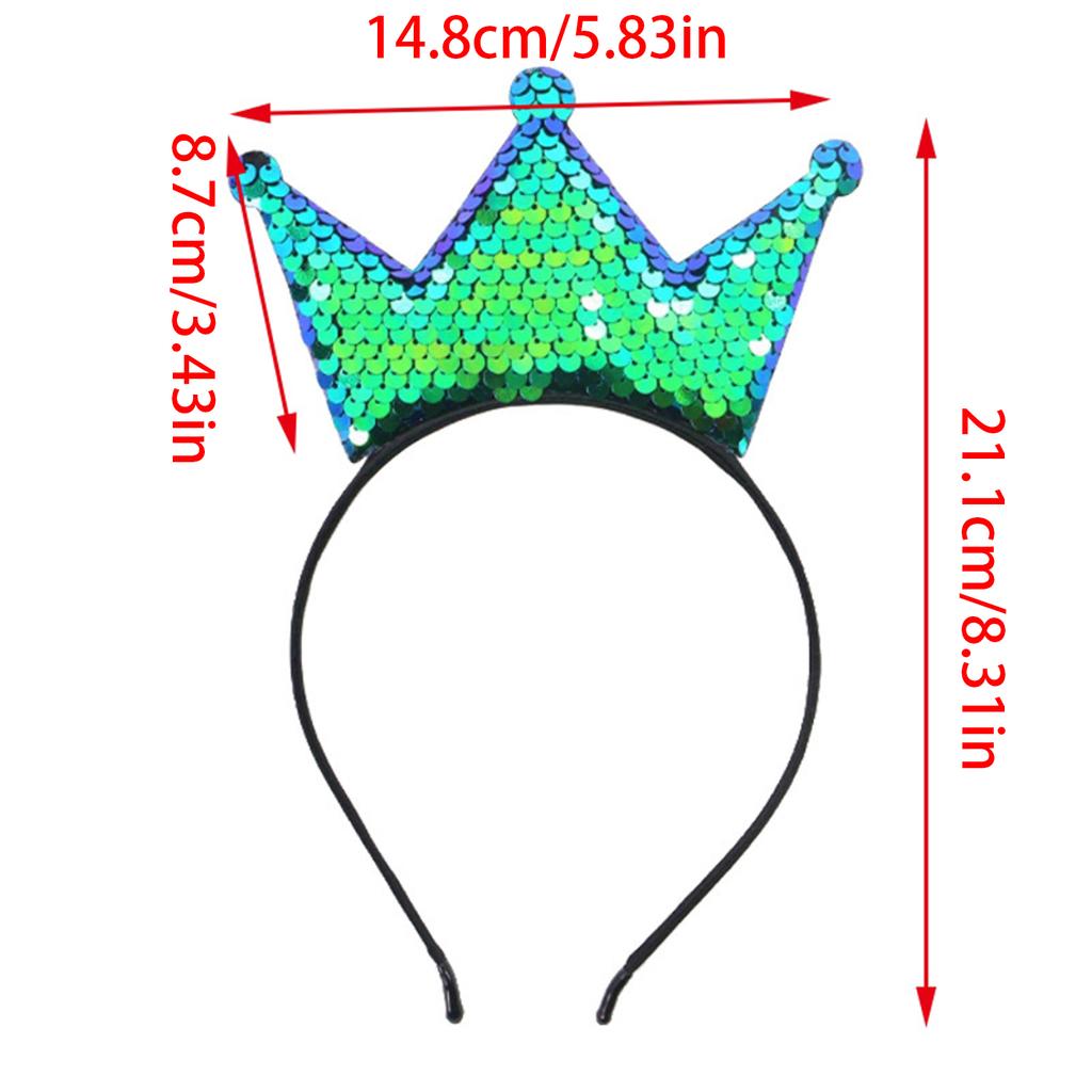 Elegantes glitzerndes Kronen-Stirnband für kleine Mädchen, Prinzessinnen-Verkleidung, Geburtstags-Fotozubehör, Kopfschmuck