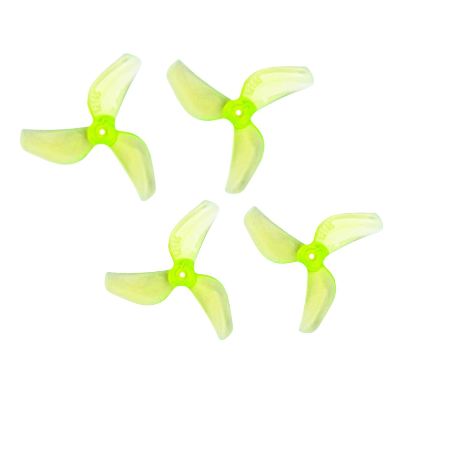

4 шт. 3-лопатеві надлегкі пропелери CW CCW 1219S 31 мм для FPV Tinywhoop мікродрона для двигуна 0702 29000Kv DIY частина жовтий