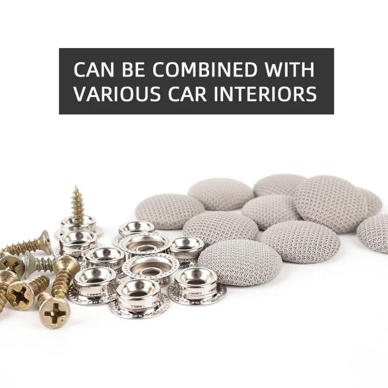 1-30 stücke Autodachschnallen Innennetzgewebe Befestigungsschnalle Schnappnieten Halter Autodeckentuch Metallschnalle Zubehör