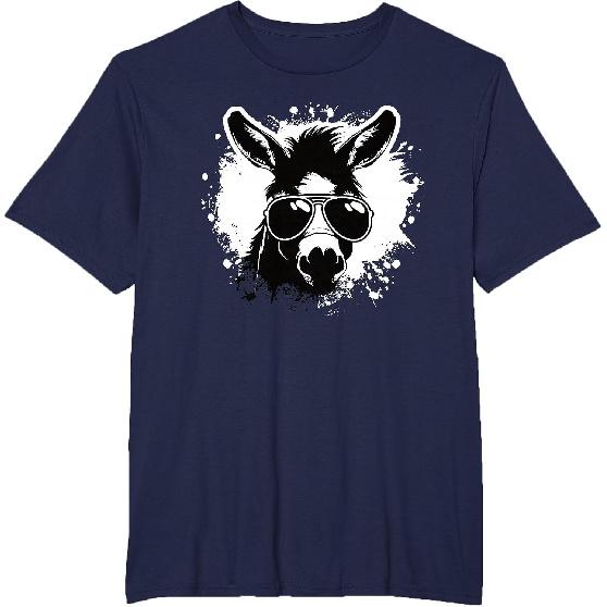 Cool Donkey Sunglasses Funny Donkey Lover Men Boys Kids T-Shirt