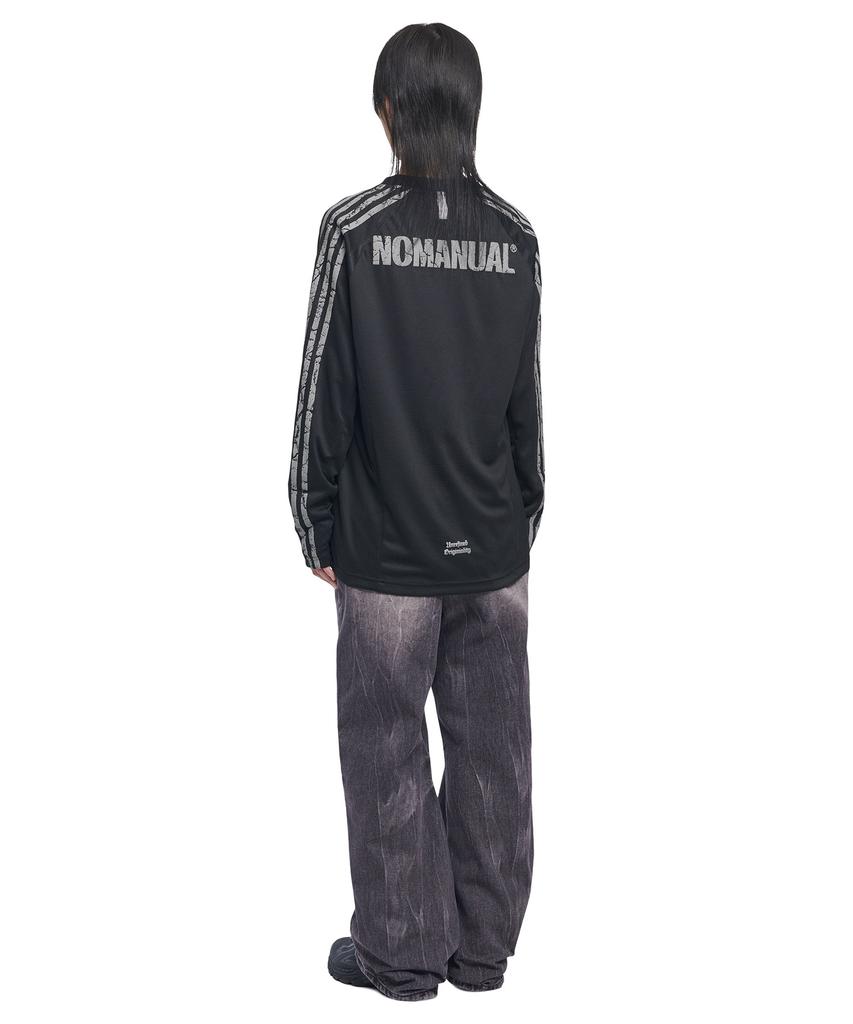 Nomaenyueol Cracked Line Long Sleeve Uniform - Black