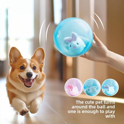 Dog Interactive Companion Cute Pet Turning Ball Toy Cat Cute Rolling Ball Intelligent Obstacle Avoidance Pet Teddy Products