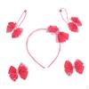 5 Pcs Baby Girls Hair Bow Elastic Ties Ponytail Holders Bands
