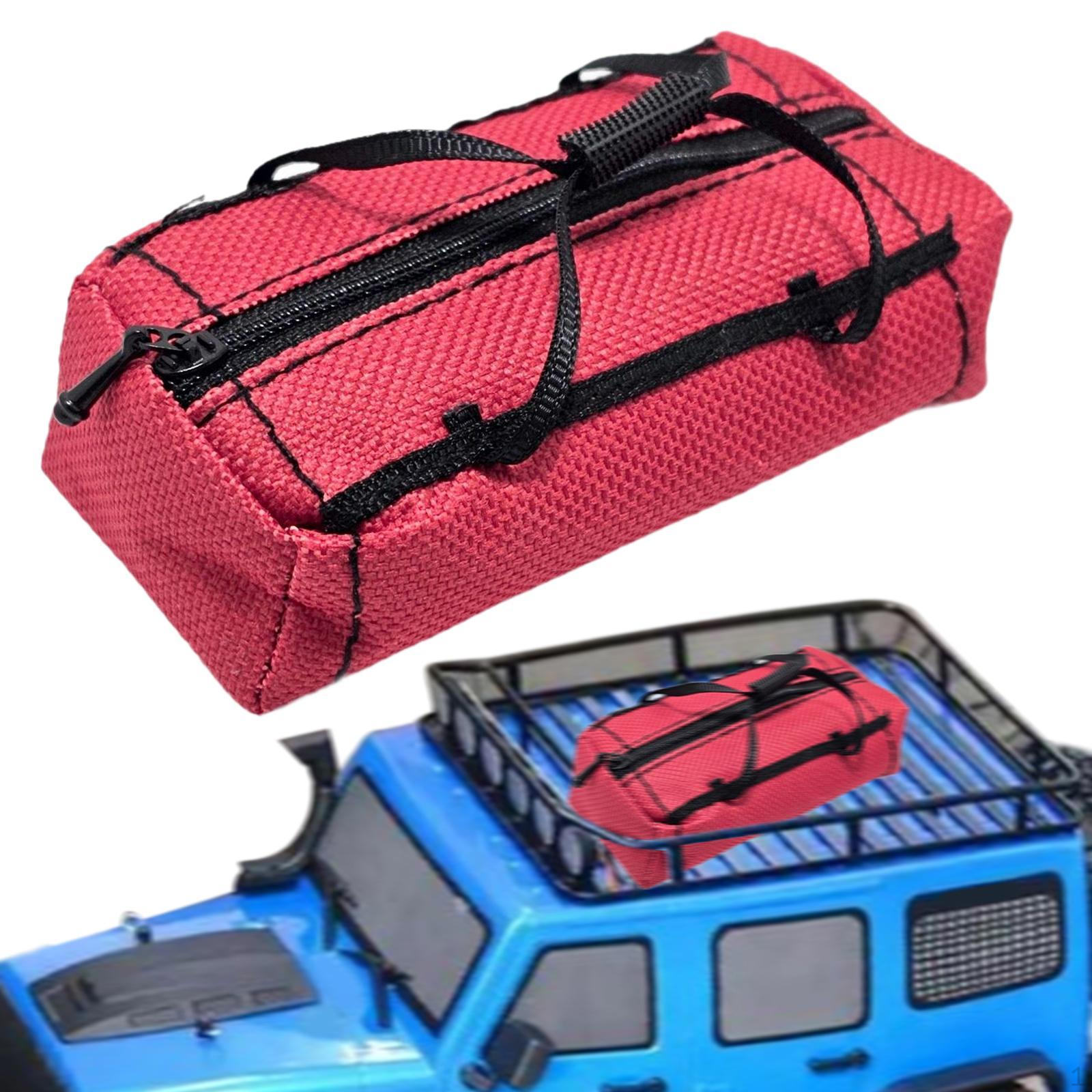 

RC Car Luggage Bag Miniature Sports Travel Lightweught Replacement High Simulation for 1:10 червоний