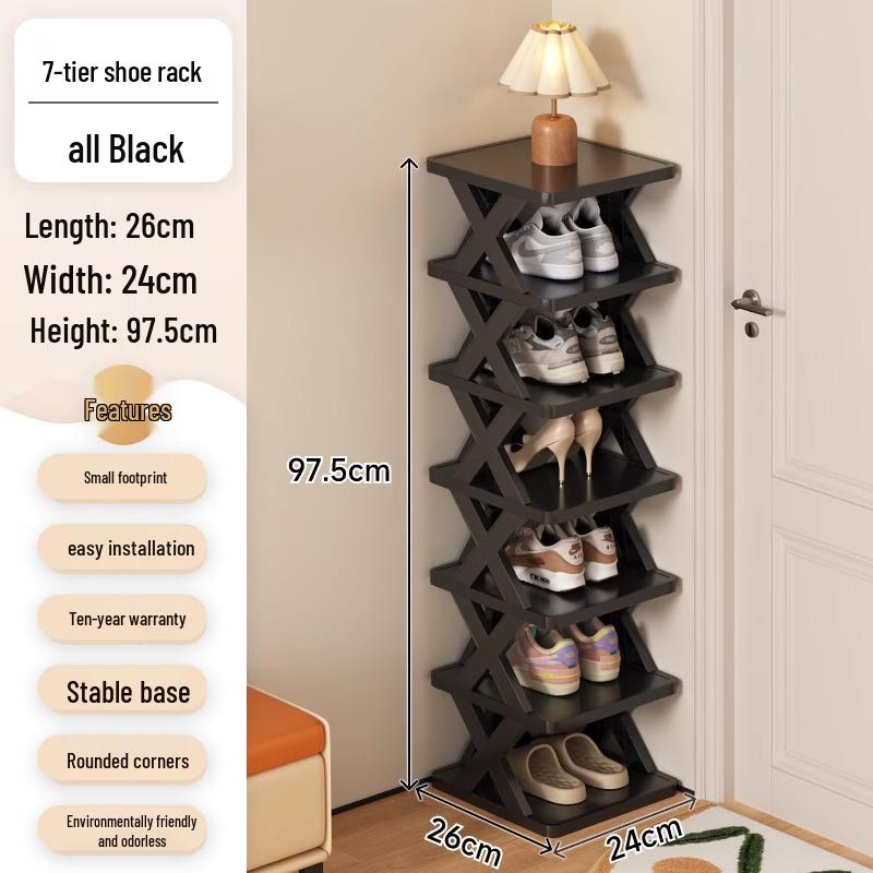 Space-Saving Dustproof Folding Shoe Rack for Narrow Entryways, Offices, or Dorms