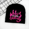 Jacquard Letter Hat Girls Bonnet 2000S Cool Girl Hat Women Headdress Casual Hat