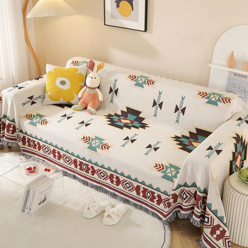 Knitted Universal Sofa Towel Nordic Ins Wind Cover Cloth Full Cover Sofa Cushion Cover Cover Blanket Single Three People All Seasons