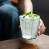 Colorful Striped Heat-resistant Glass Cup High Borosilicate High Temperature Drinking Water Cup Minimalist Cold Drink Juice Cup