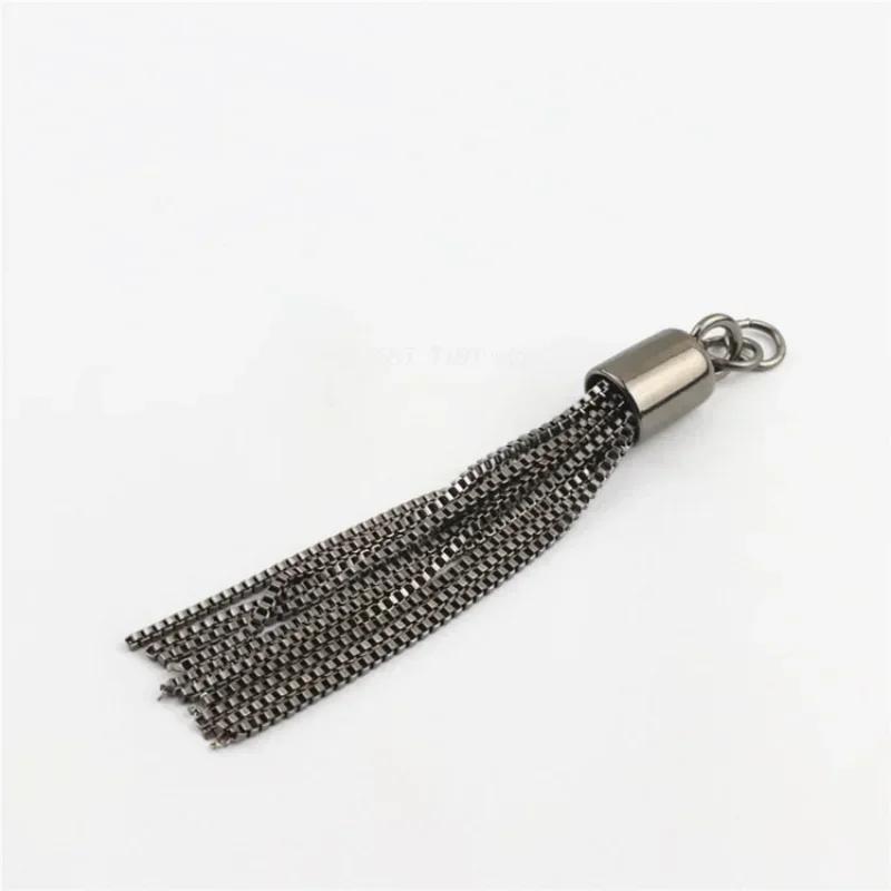 

Fashion Metal Decoration Buckle Tassel Pendant Keychain for Handbag Bag Purse Hardware Accessories DIY Crafts Decor Tassel