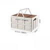 Collapsible Storage Bin With Handle Large Capacity Portable Storage Container Stackable Multifunctional Outdoor Camping Items