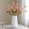 Herbst Löwenzahn & Chrysanthemen Seidenblumenarrangement mit Hortensie Kugel