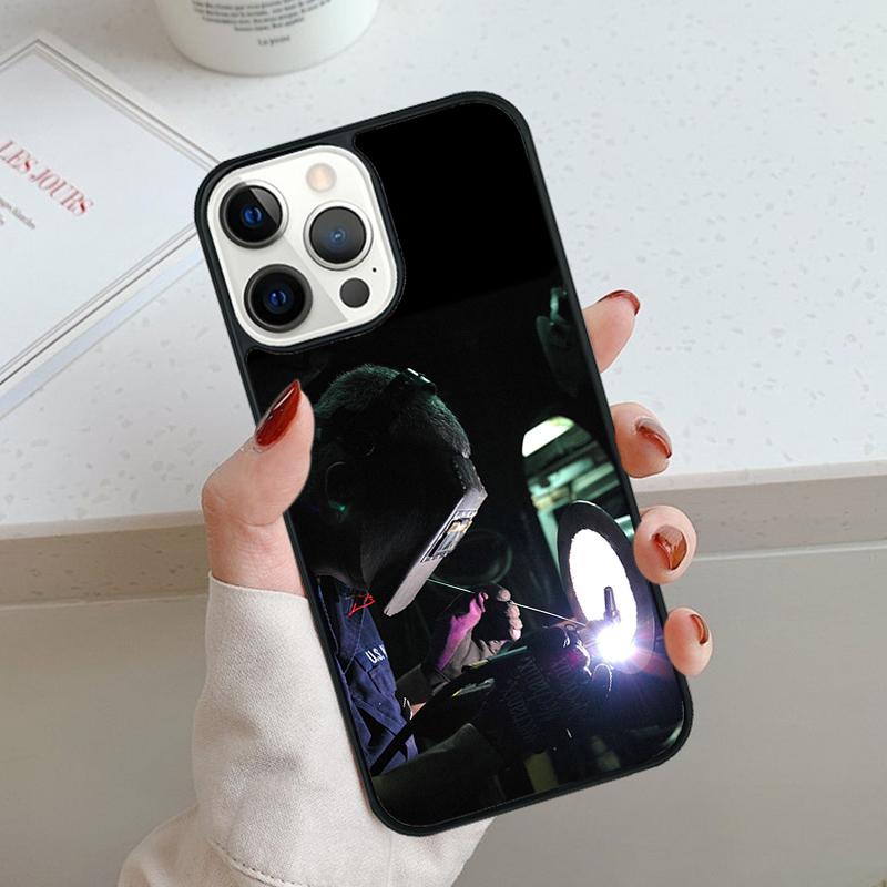 Welder Welding Hot Metal Worker Phone Case For iPhone 17 Air 11 12 13 14 15 16 Pro Max Cover For iPhone 17 Air Max Plus