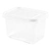 Drain Storage Box with Sealed Lid PP Refrigerator Food Storage Container for Scallion Ginger GarlicWhite 500ML