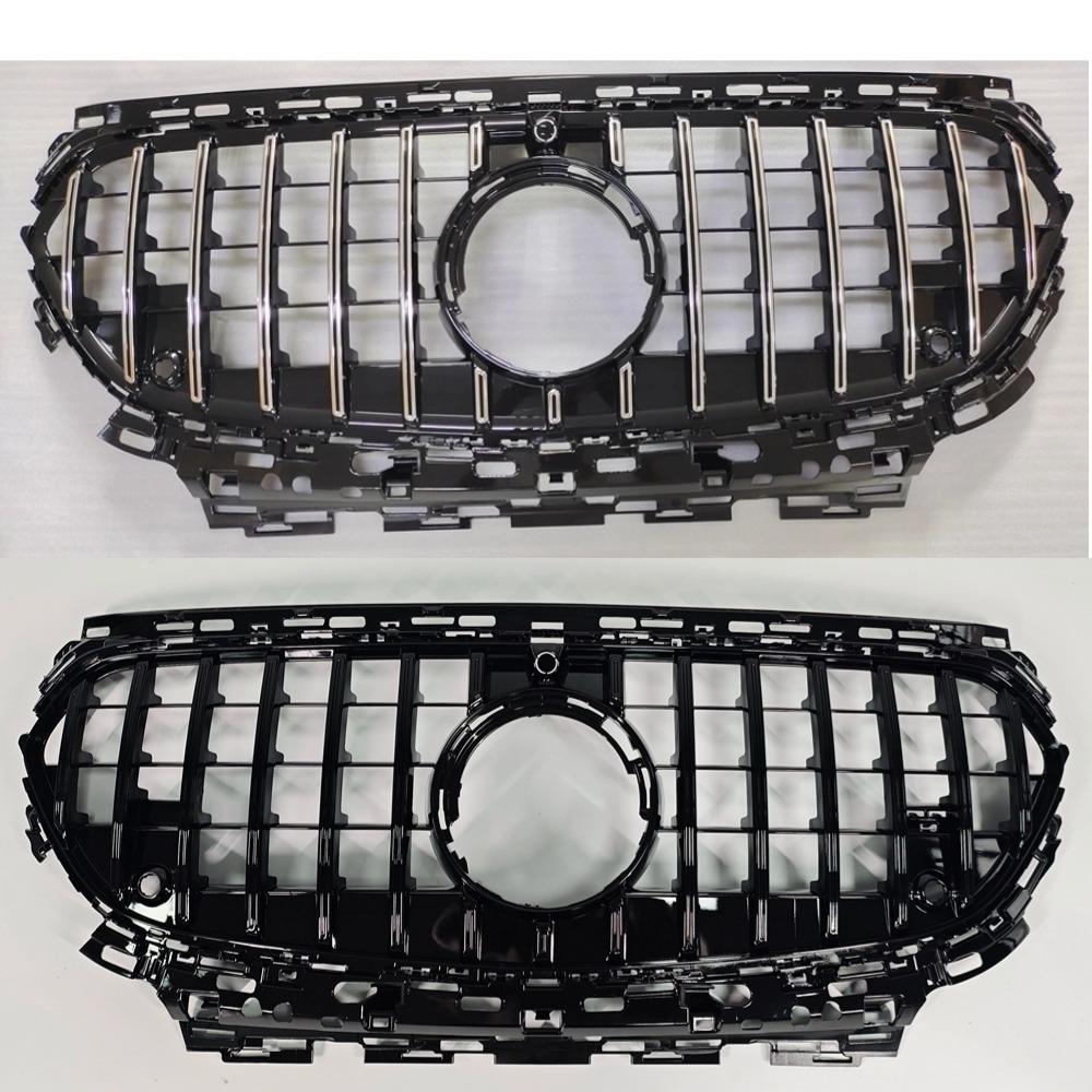 For Mercedes E-Class W214 S214 2025-2025 Front Grill Radiator Grille ABS Gloss Black Chrome Trim Bumper Mesh Panel Replacement