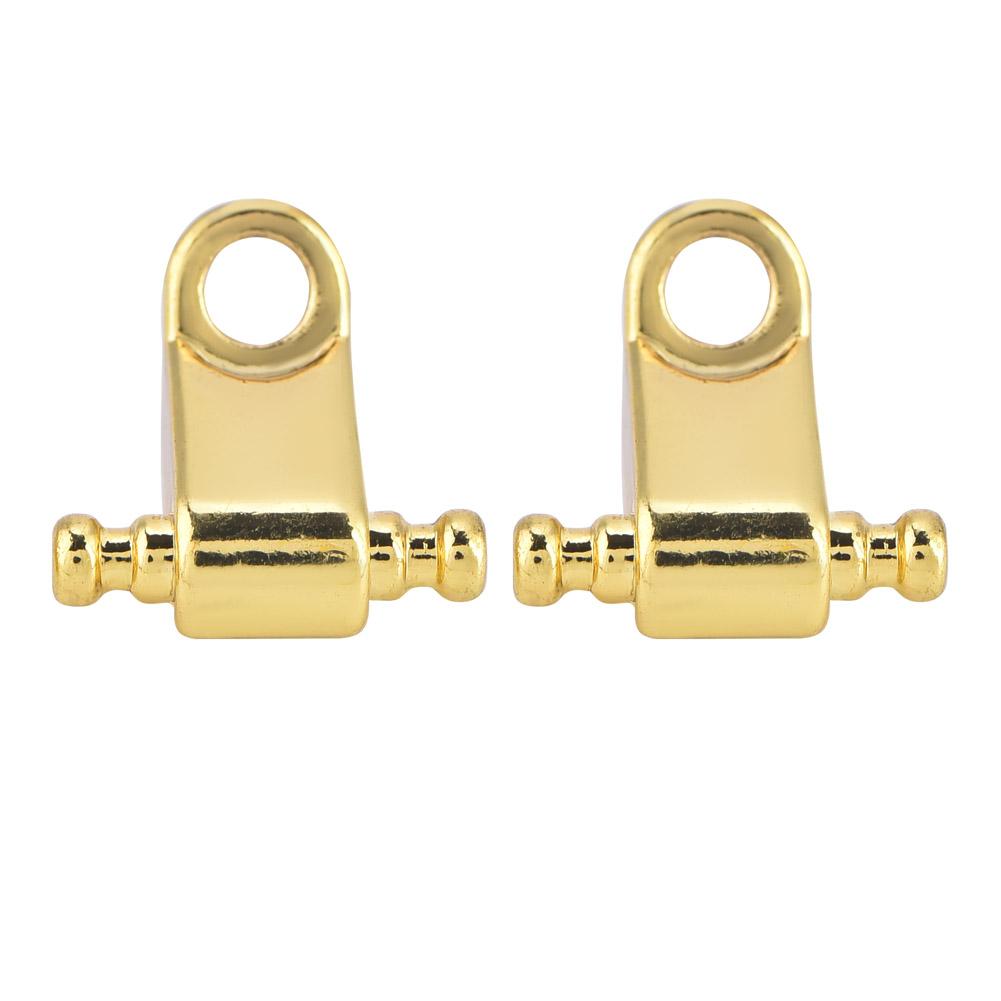 2PCS Roller String Tree Retainer with Screw Accessory for Electric Guitar Bass (Gold)