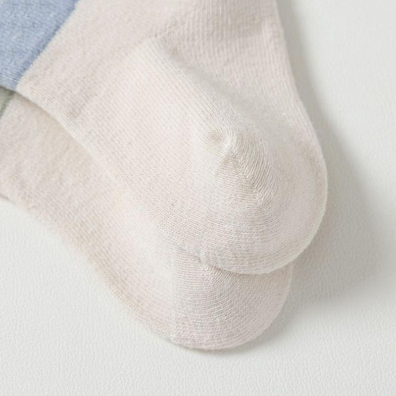 Baby Middle Tube Socks  Infant Cotton Cute Cartoon Baby Socks for Girls Boys Newborns Without Bones Loose Socks Spring Autumn
