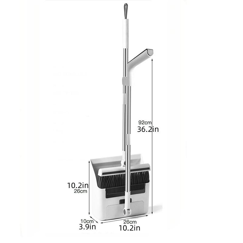 Soft-bristled Broom and Dustpan Set for Household Cleaning Complete Sweep Set with Broom, Dustpan, and Rubbish Shovel
