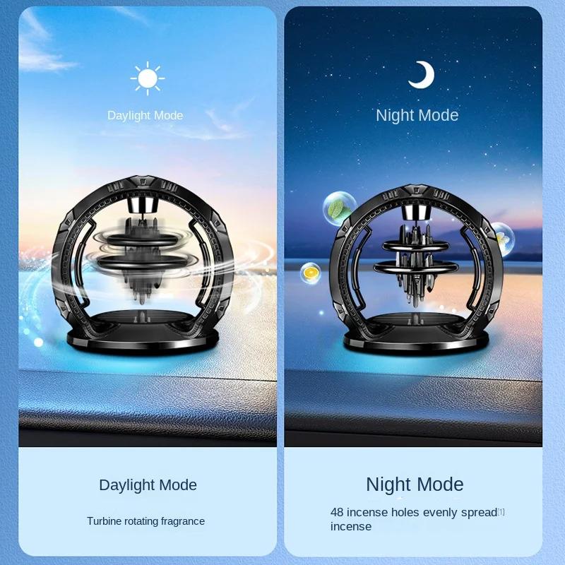 Air Freshener Diffuser Perfume Solar Spin Creative Ornaments Car Interior Decoration Long-lasting Fragrance