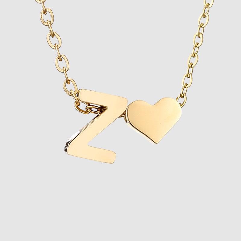 St. Delan DIY 3D Heart Necklace: Personalized Non-Fading Clavicle Chain