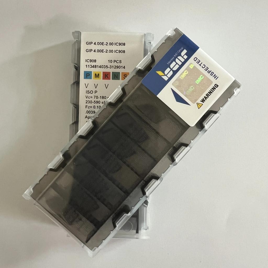 ISCAR / GIP4.00E-2.00 IC908   Industrial indexable carbide inserts 10 Pcs