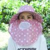 Anti-UV Bucket Hat Face Neck Protection Women's Ponytail Hat New Beach Cap  Outdoor Sports