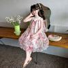 Girls' Summer Sleeveless Vest Skirt 2026 New Style Children's Fashionable Sweet Bow Tie Dress Trendy