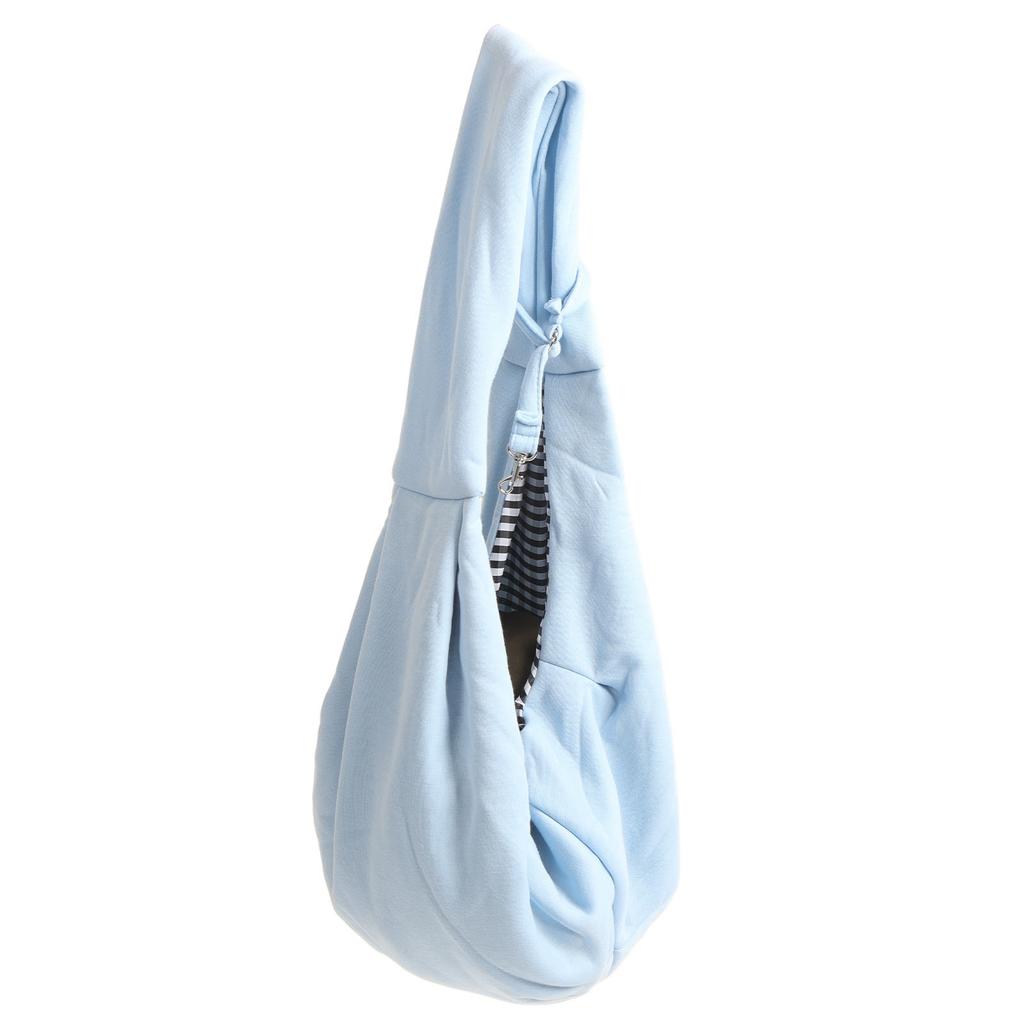 Pet Shoulder Bag Polyester Handsfree Soft Strap Dog Sling Carrier Bag with Safety Hook for Outdoor