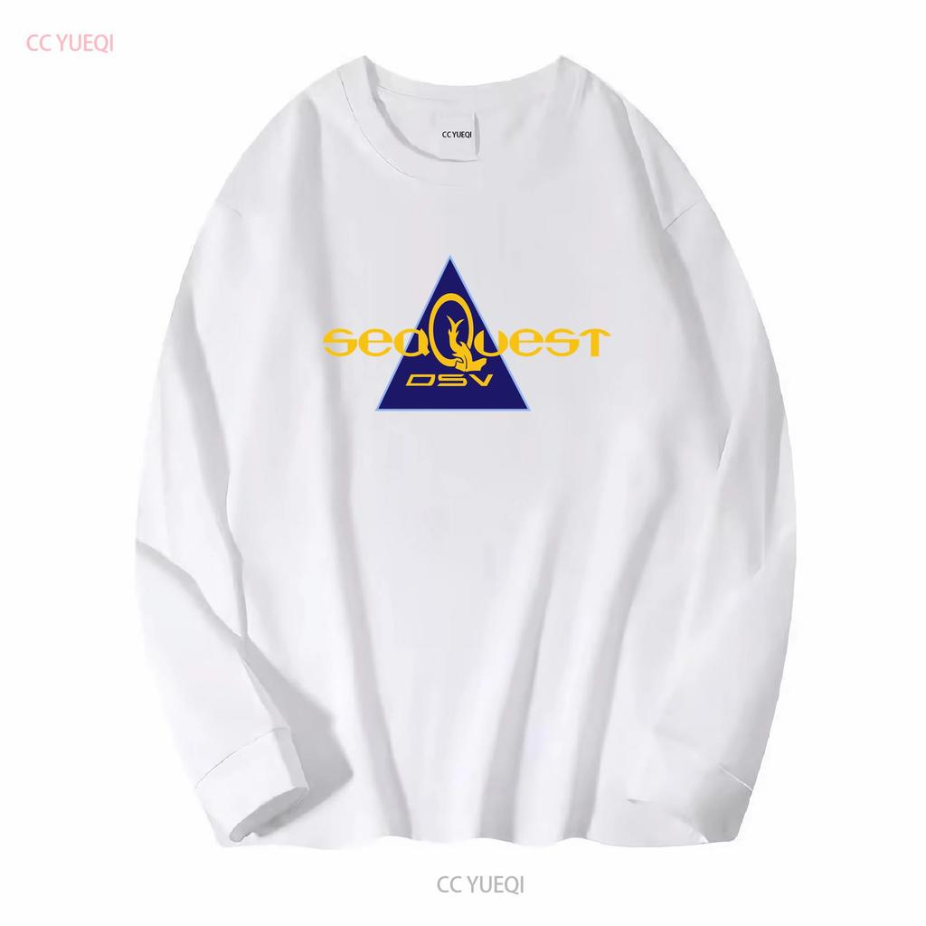SeaQuest DSV T Shirt long or short sleeves vintage Washed Versatile Comfortable designer clothes Casual Unisex Slightly graphic