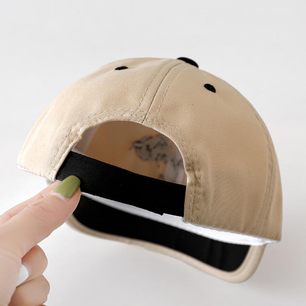 Fashion Patchwork Letter Baby Sun Hat Short Brim Baseball Cap for Boy Girl Kids Sunshade Peaked Hats