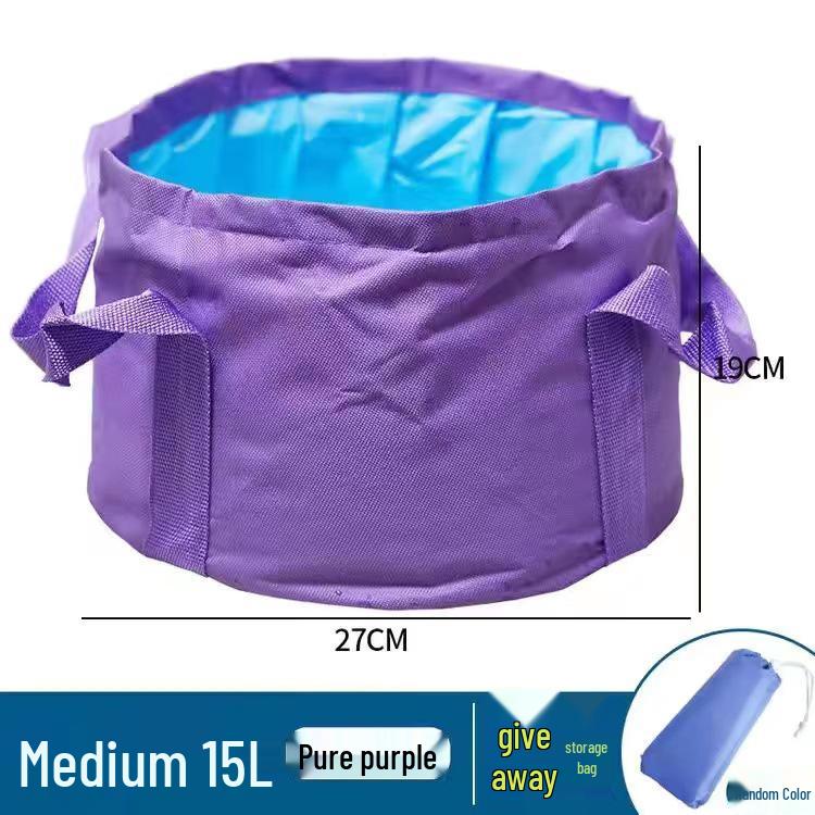 Faltbares Reisefußbad: Tragbares Becken zum Fußbad, Gesichtwaschen und für die Wäsche. Perfekt für Zuhause und den Außenbereich.