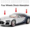 Nové 1/24 Měřítko Bugatti Atlantic Hračky Model Auta Slitina Odlitky Model Vozidla se Světlem Zvuk Super Sportovní Auto pro Kluky Narozeninové Dárky