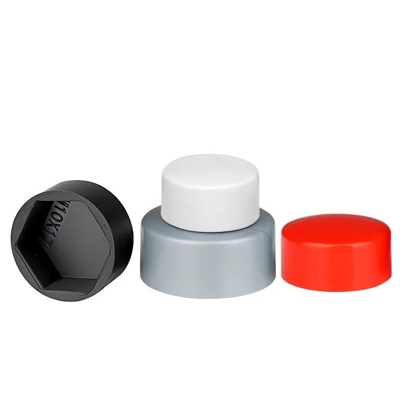5/10/20Pcs PE Plastic Bolt Nut Cap Cover M4 M5 M6 M8 M10 M12 M14 M16 M18 M20 M24 M27 M30 External Hexagonal Screw Decorative Cap