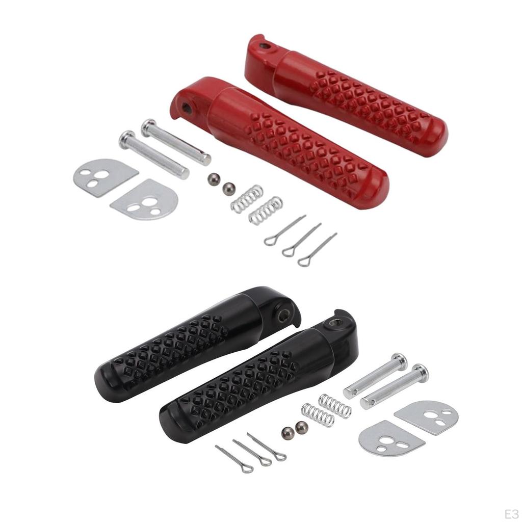 1 Pair Motorcycle Footrests, Accessories Assembly Foot Rest Pedal for ct200U