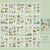 20 Sheets PET Die Cut Stickers Book Girl's Flower Decorative Handmade Scrapbooking Material Diary Album Craft Supplies