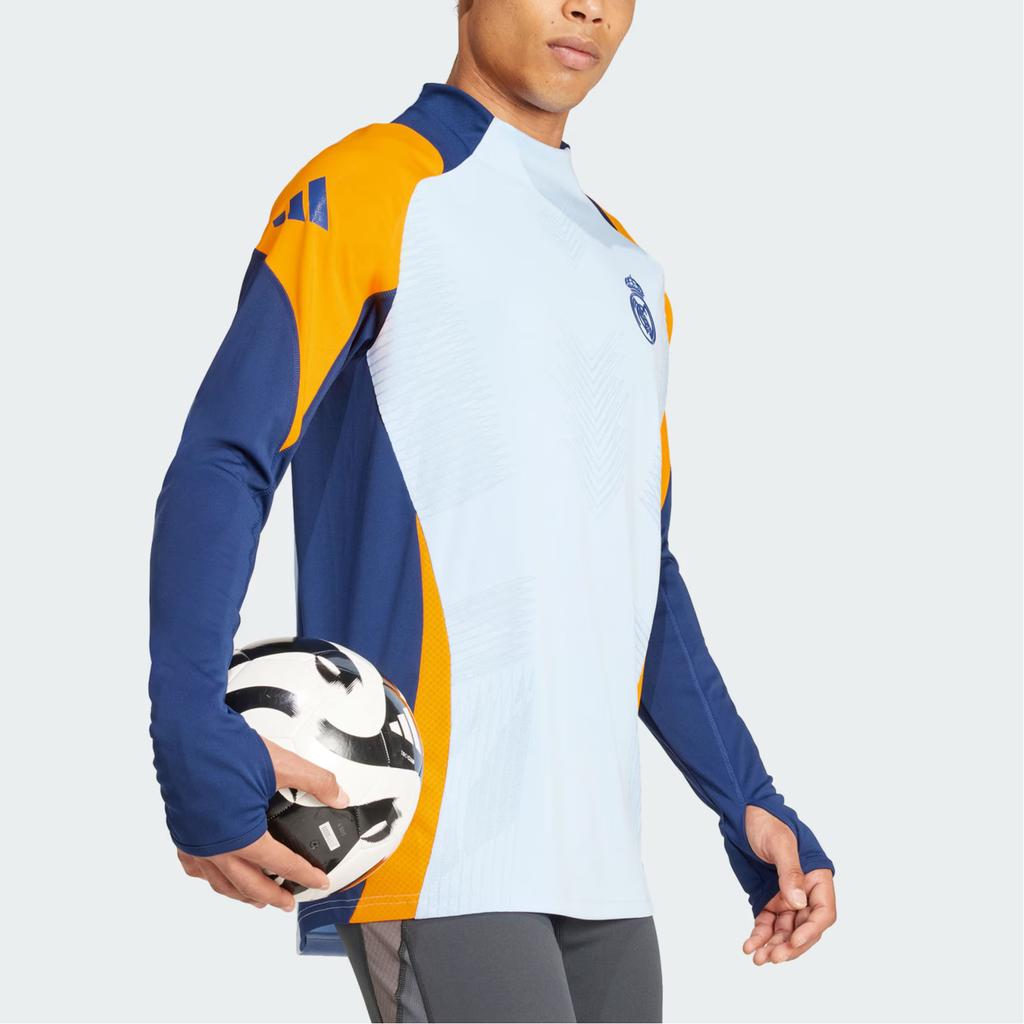 Adidas Maillot de Football d'Entraînement Pro Manches Longues Real Madrid Tiro 24 Homme Hauts Bleu Vif IT5137