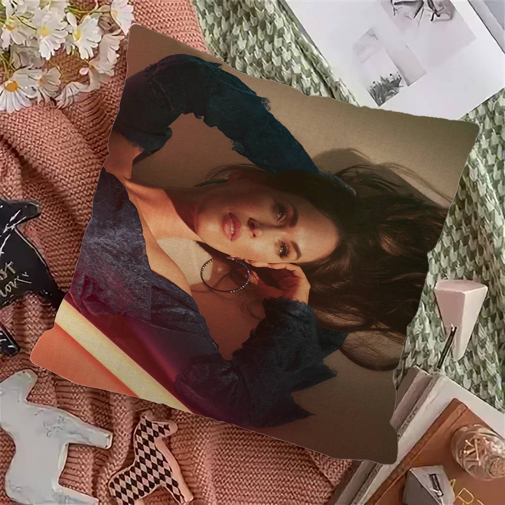 Actress M-Megan Fox Cushion Cover Car Throw Pillow Case For Sofa Car Christmas Gift 40x40cm 45x45cm
