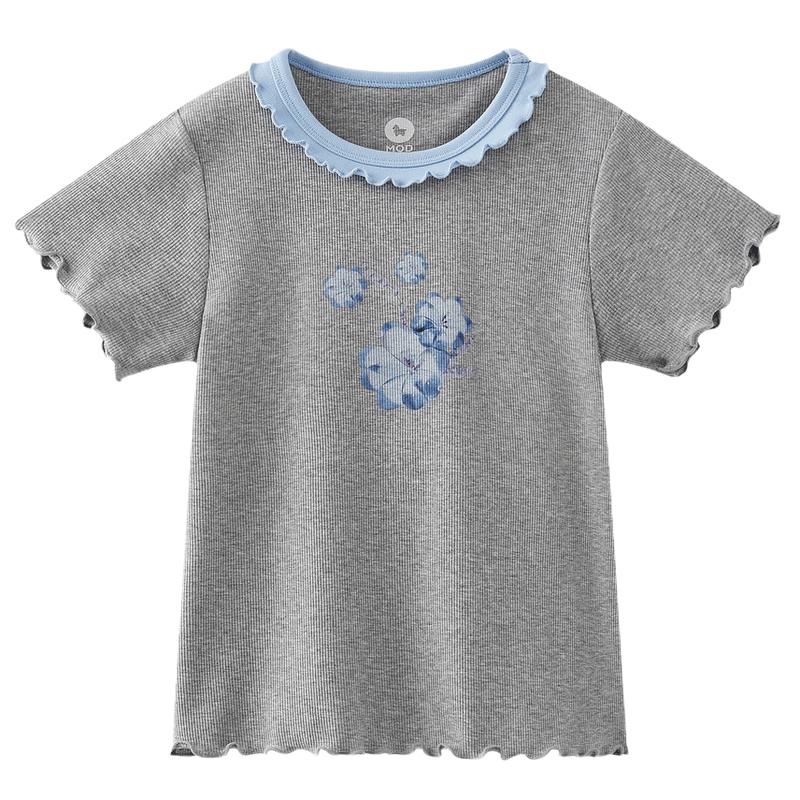 MQD Girls  Casual Color Block Short-Sleeve T-Shirt 140